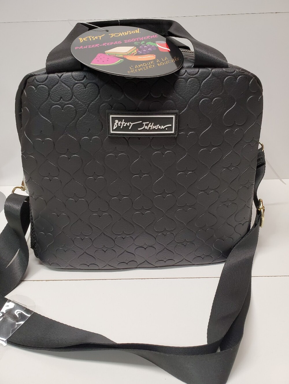 Betsey Johnson embossed hearts 💕 Insulated lunch bag
